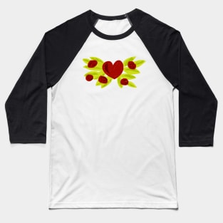 Heart n Roses Baseball T-Shirt